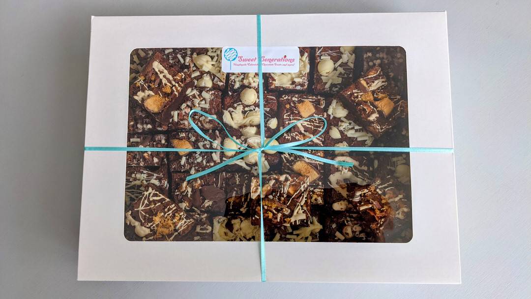 Large Brownie selection workplace congratulations leaving welcome Gift Box
