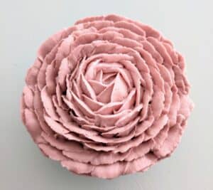 pink fade buttercream flower vanilla cupcake